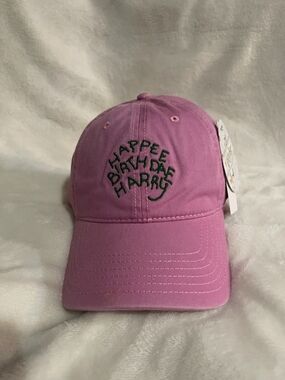Happy Birthday Harry Pink Baseball Cap